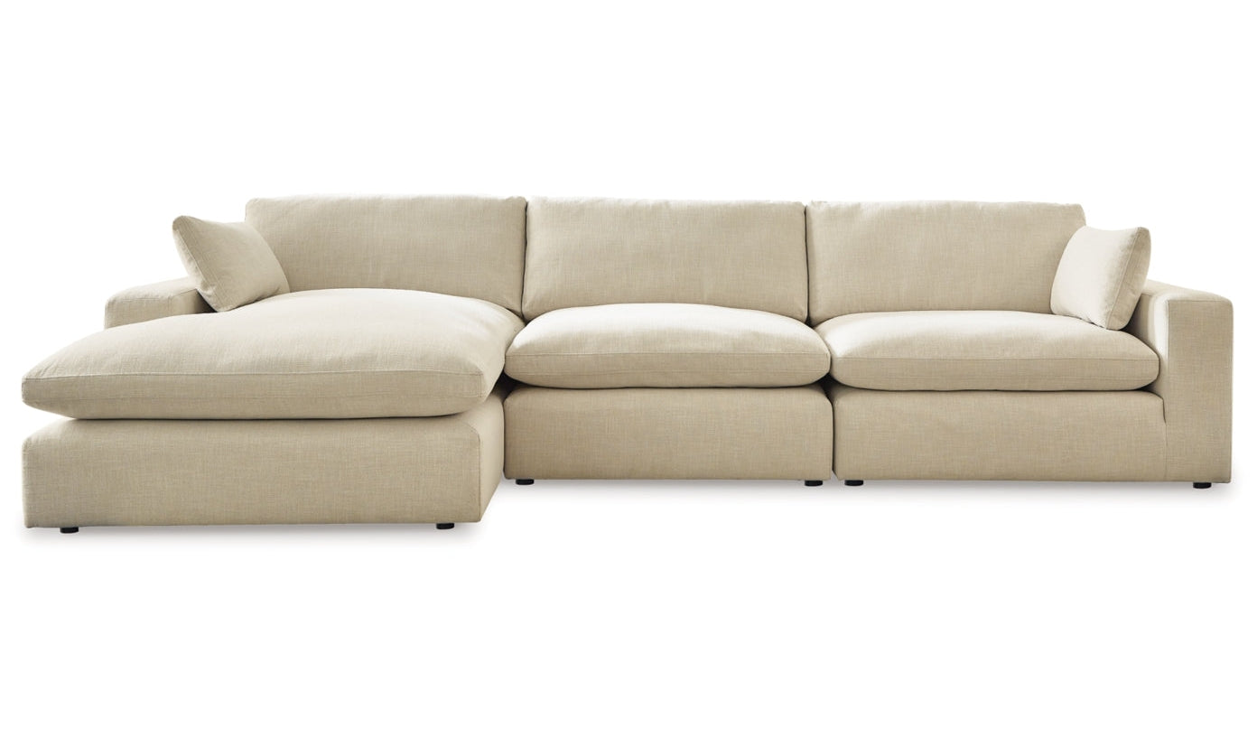 Elyza L-Shaped Sectional Sofa with Chaise