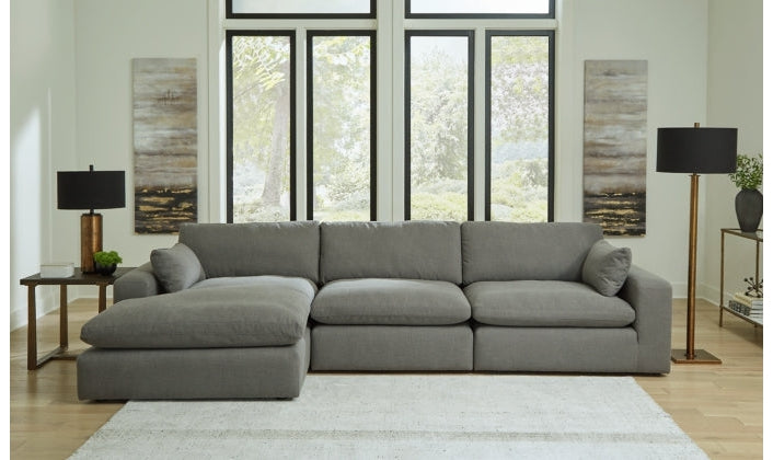 Elyza L-Shaped Sectional Sofa with Chaise