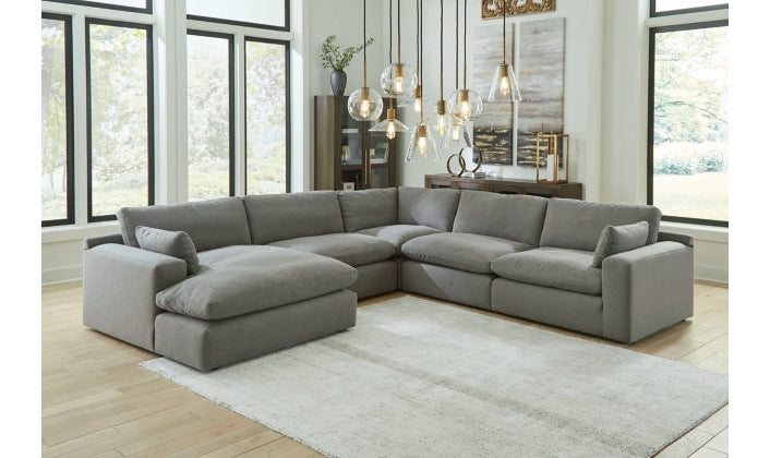 Elyza L-Shaped Sectional Sofa with Chaise