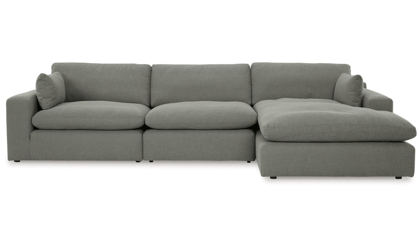 Elyza L-Shaped Sectional Sofa with Chaise