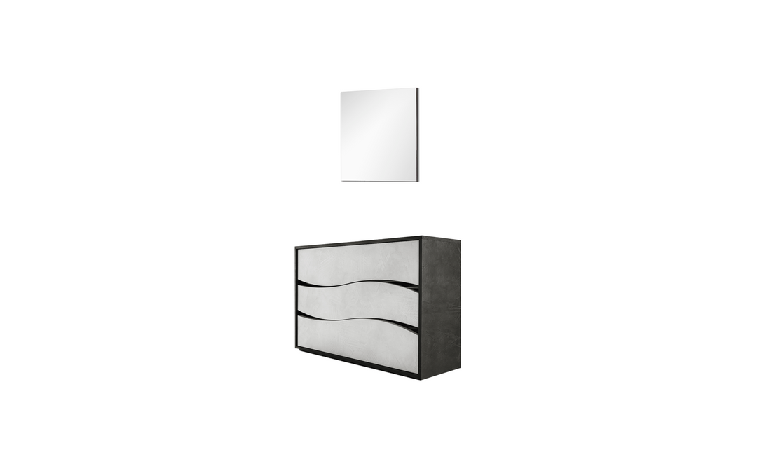 ESF Italia Ischia 3-Drawers Rectangular Dresser With Mirror