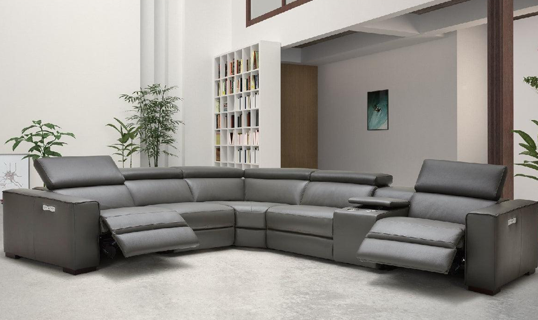 Incanto Leather Motion Sectional