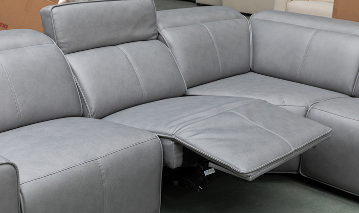 Leonardo 6 Pieces Power Recliner Sectional with Storage