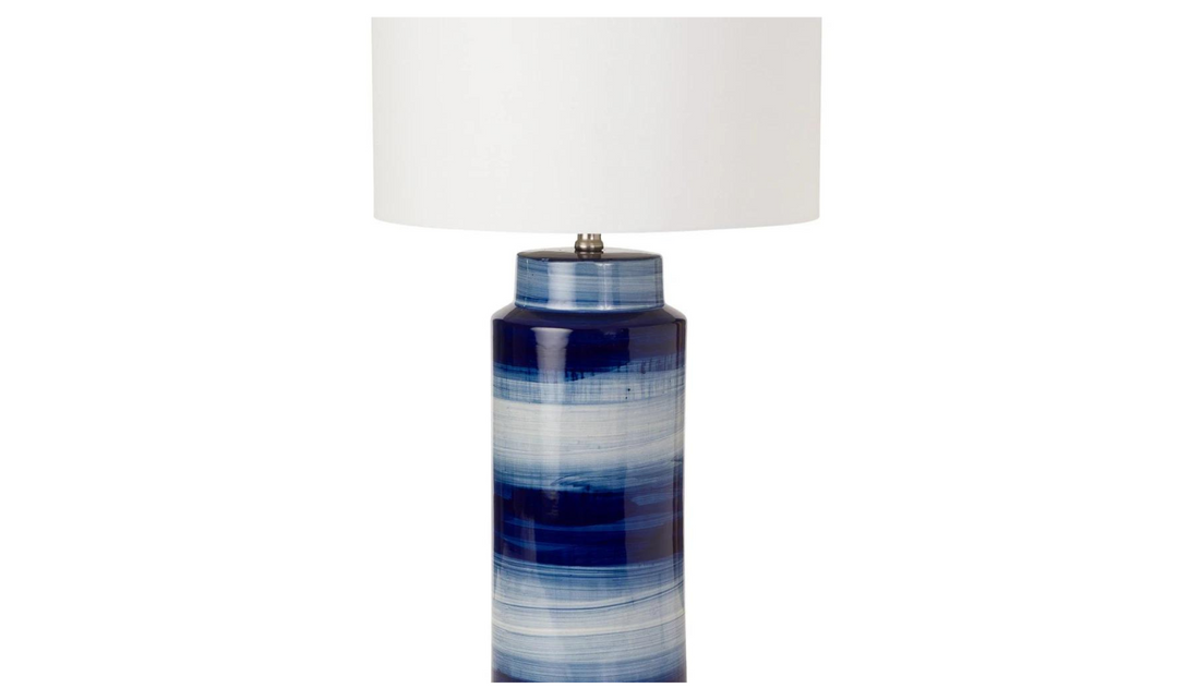 Felicity 30" Navy Ceramic Table Lamp (Set of 2)