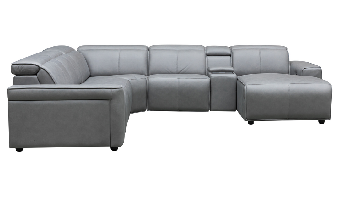 Leonardo 6 Pieces Power Recliner Sectional with Storage