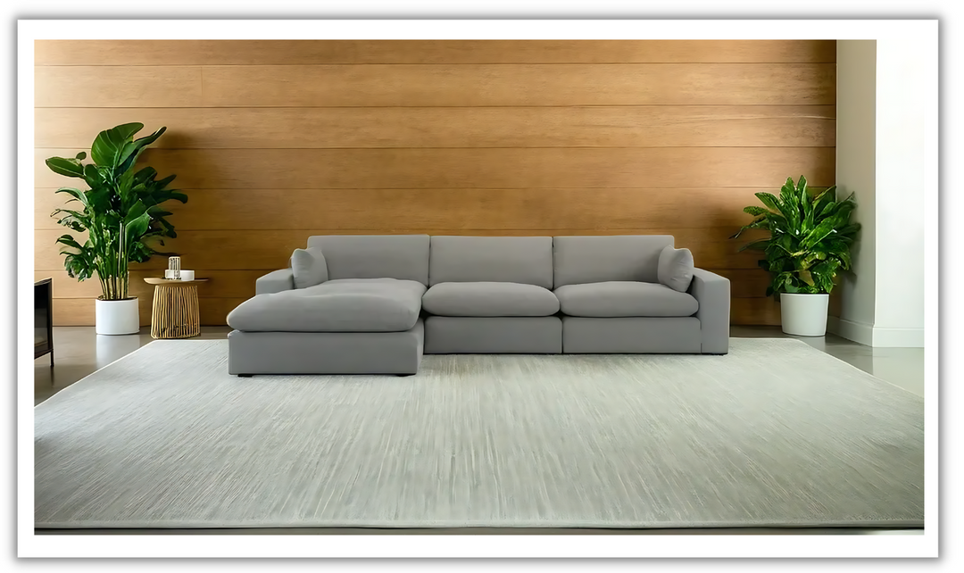 Elyza L-Shaped Sectional Sofa with Chaise-Leahyco