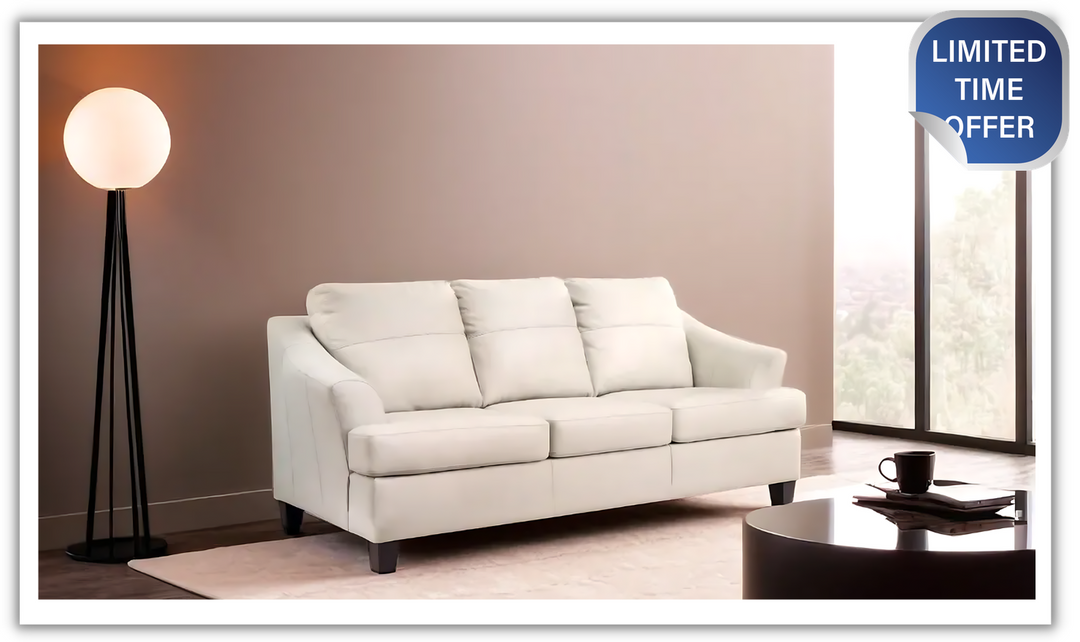 Genoa 3-Seater Queen Leather Sofa Sleeper-Leahyco