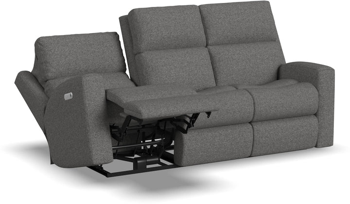 Flexsteel Score Power Reclining Sofa With Power Headrests & Lumbar