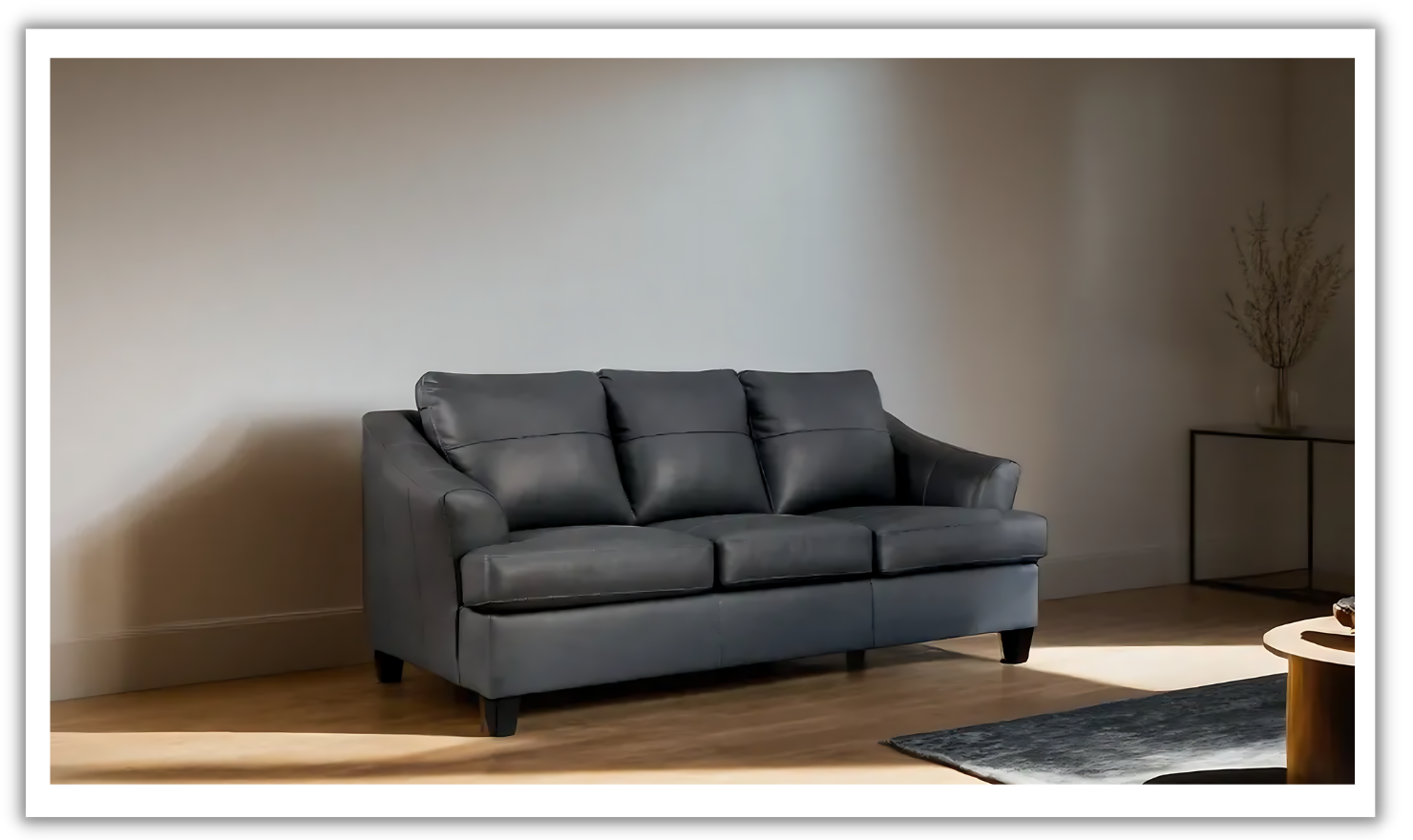 Modern Heritage Genoa 3-Seater Queen Leather Sofa Sleeper