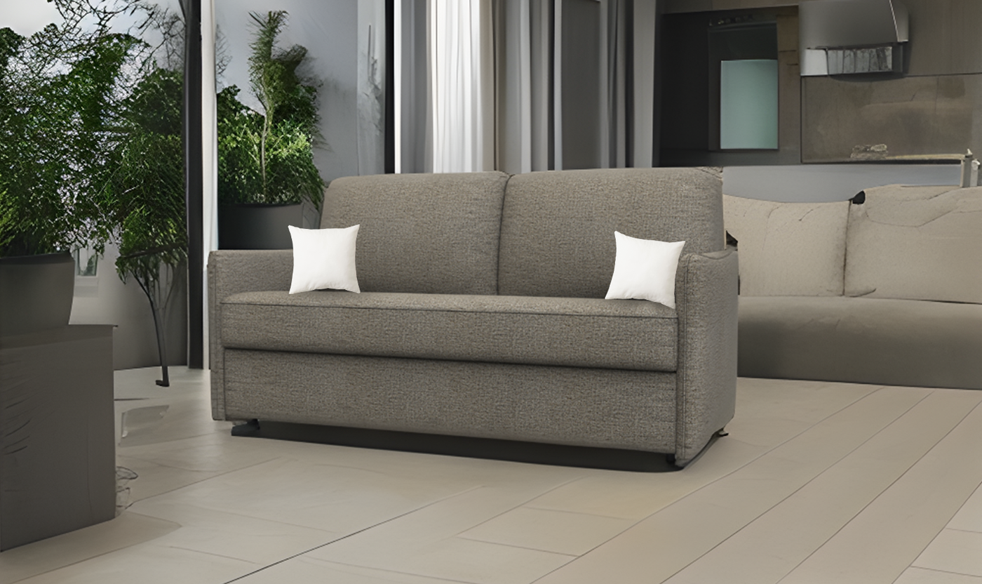 Leahyco Smart Full Sleeper Sofa with Memory Foam Mattress