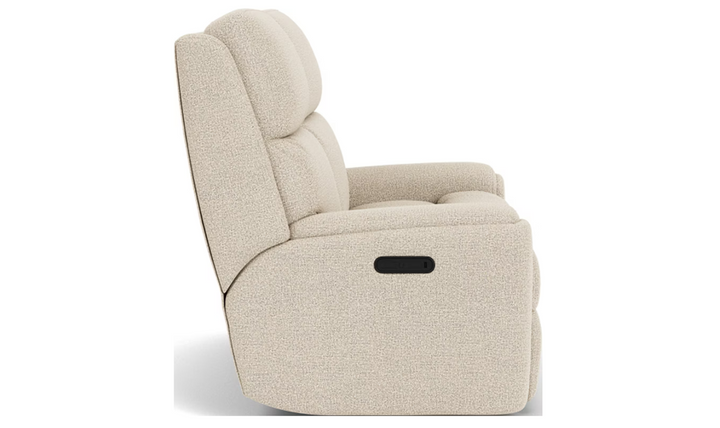 Rio Fabric Power Reclining Loveseat with Console