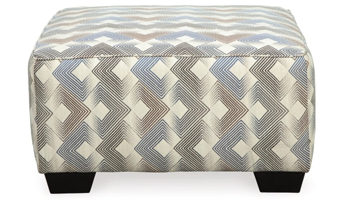 Eltmann Oversized Square Ottoman in Slate