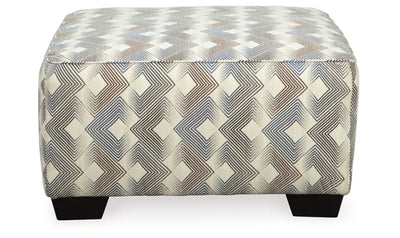 Eltmann Oversized Square Ottoman in Slate