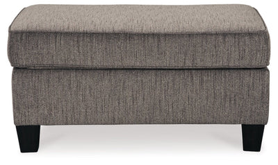 Nemoli Rectangle Ottoman with Exposed Tapered Feet