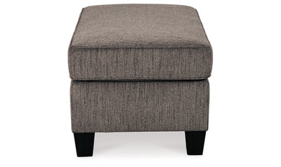 Nemoli Rectangle Ottoman with Exposed Tapered Feet