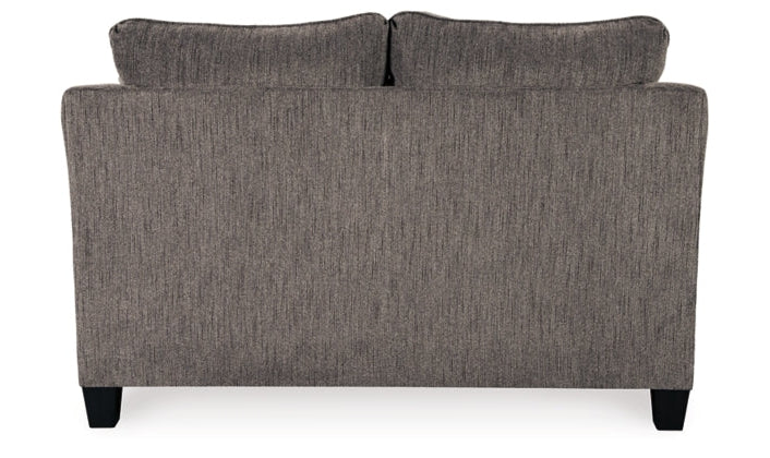 Modern Heritage Nemoli 2-Seater Gray Loveseat w/ Flare Tapered Arm