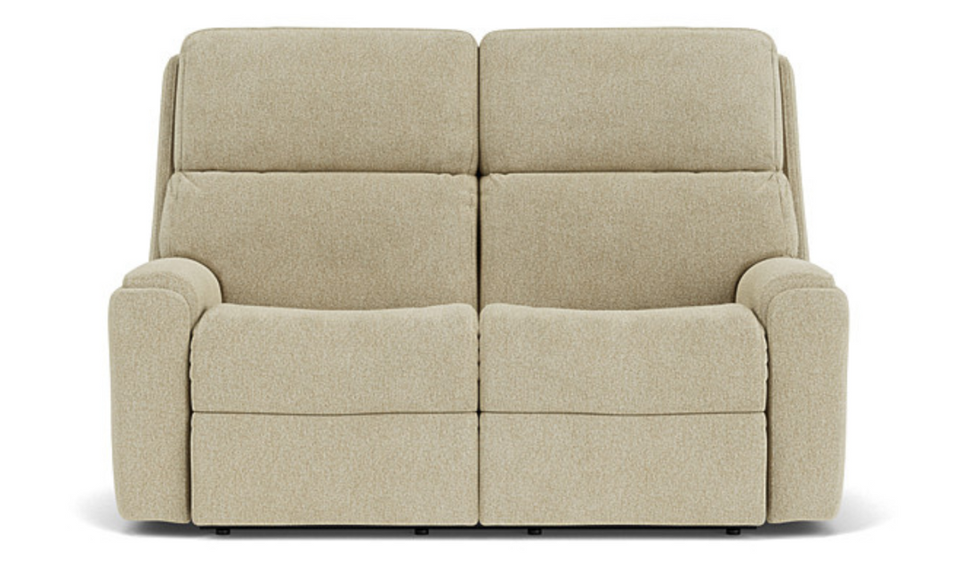 Rio Fabric Power Reclining Loveseat with Console