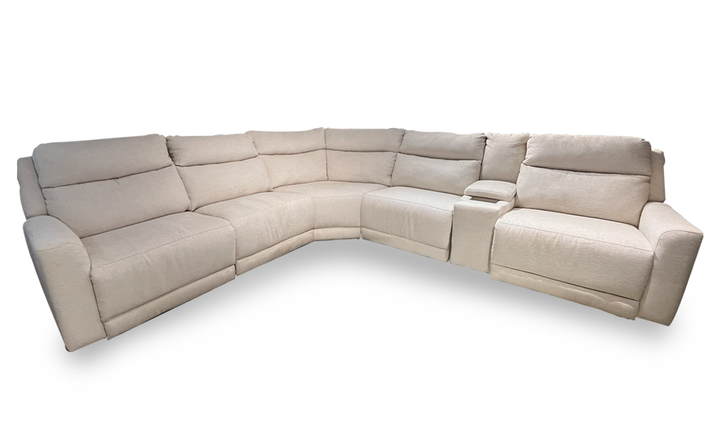 Southern Motion Joplin 6 Piece Power Reclining Sectional in Beige