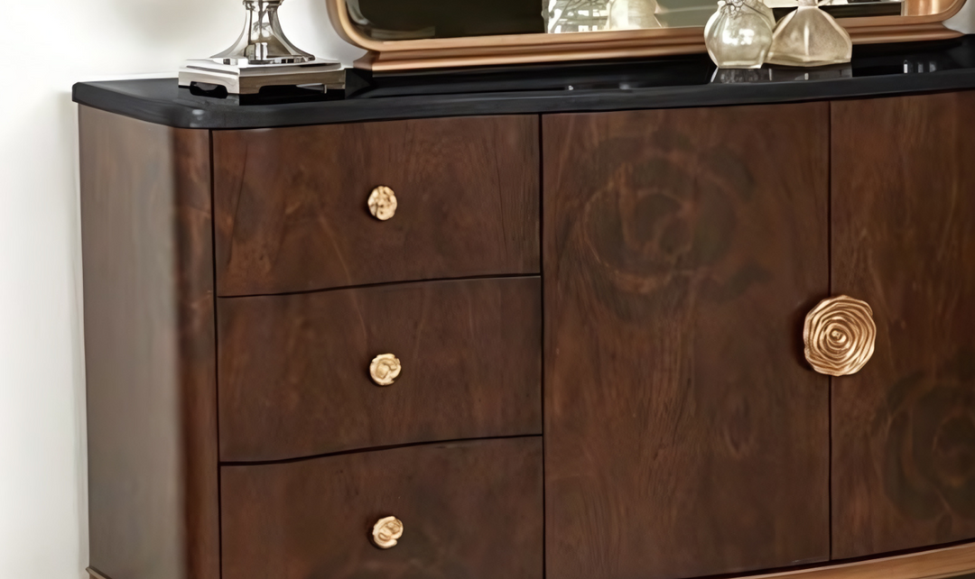 AICO Michael Amini Camellia Field 6-drawers Brown Dresser