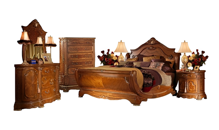 AICO Michael Amini Cortina Sleigh Bedroom Set-jenniferfurniture