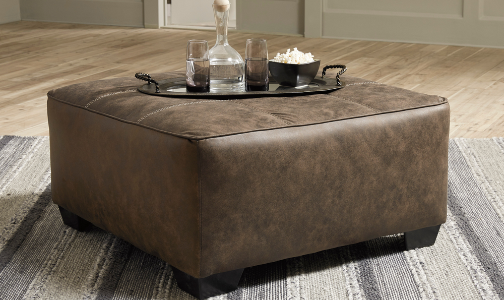 Abalone Oversized Accent Ottoman-Leahyco