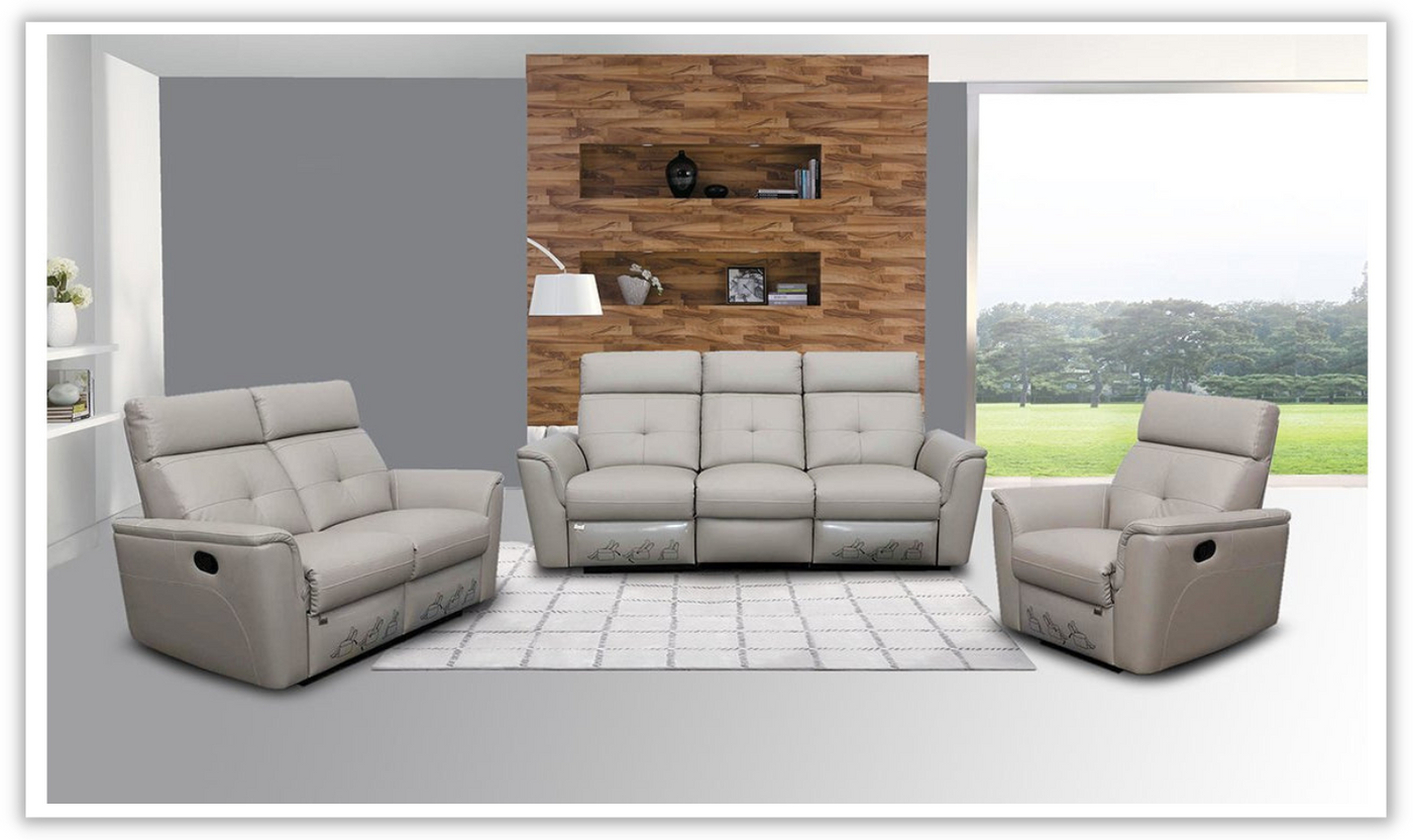 Adonis Leather Reclining Loveseat