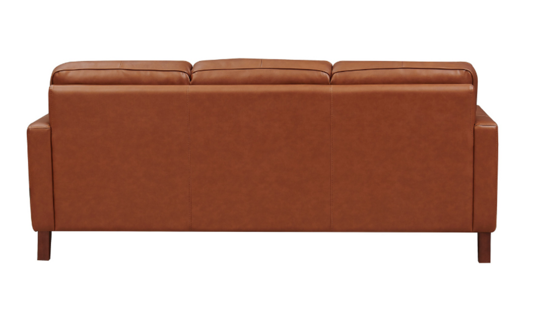 Aiden 3-Seater Leather Sofa With Track Arms