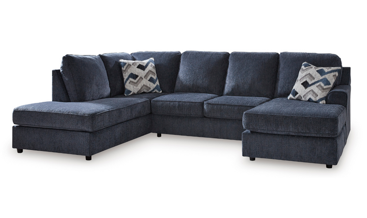 Albar Place U-Shape 2-Piece Sectional in Cobalt