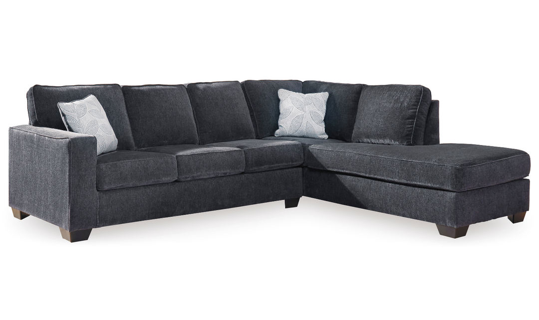 Altari L-shaped Fabric Sectional with Track Arms-Leahyco 