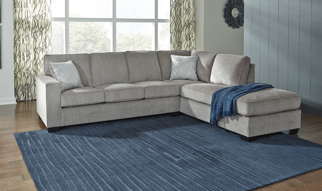 Altari L-shaped Fabric Sectional with Track Arms-Leahyco 