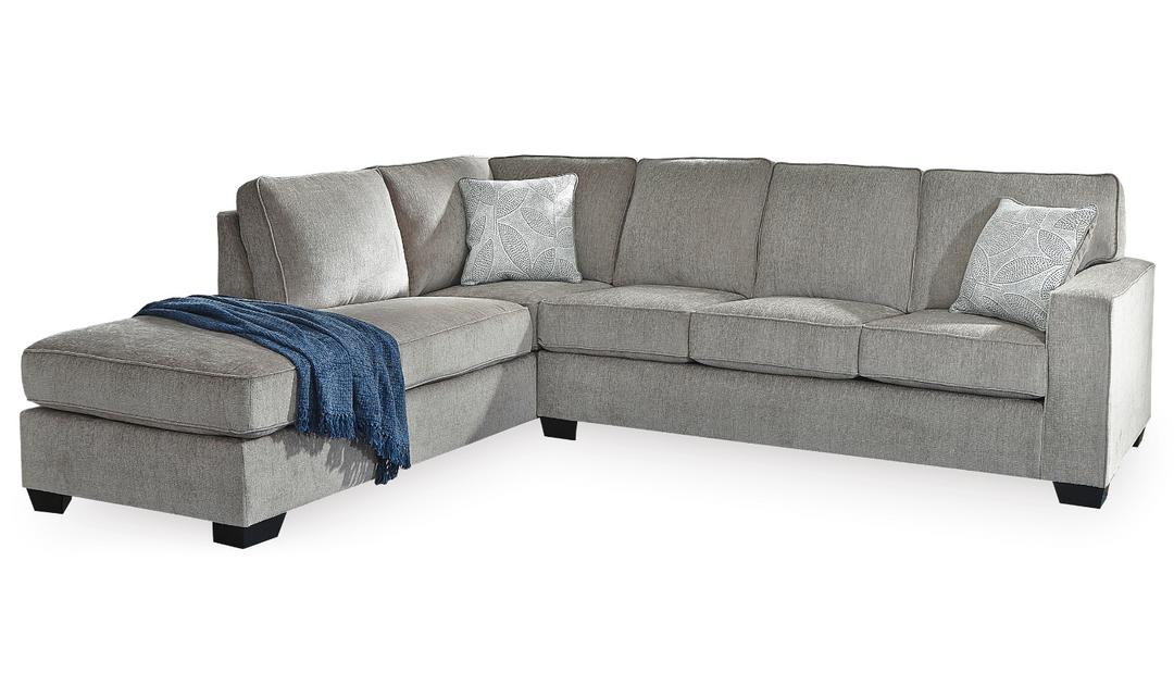 Altari L-shaped Fabric Sectional with Track Arms-Leahyco 