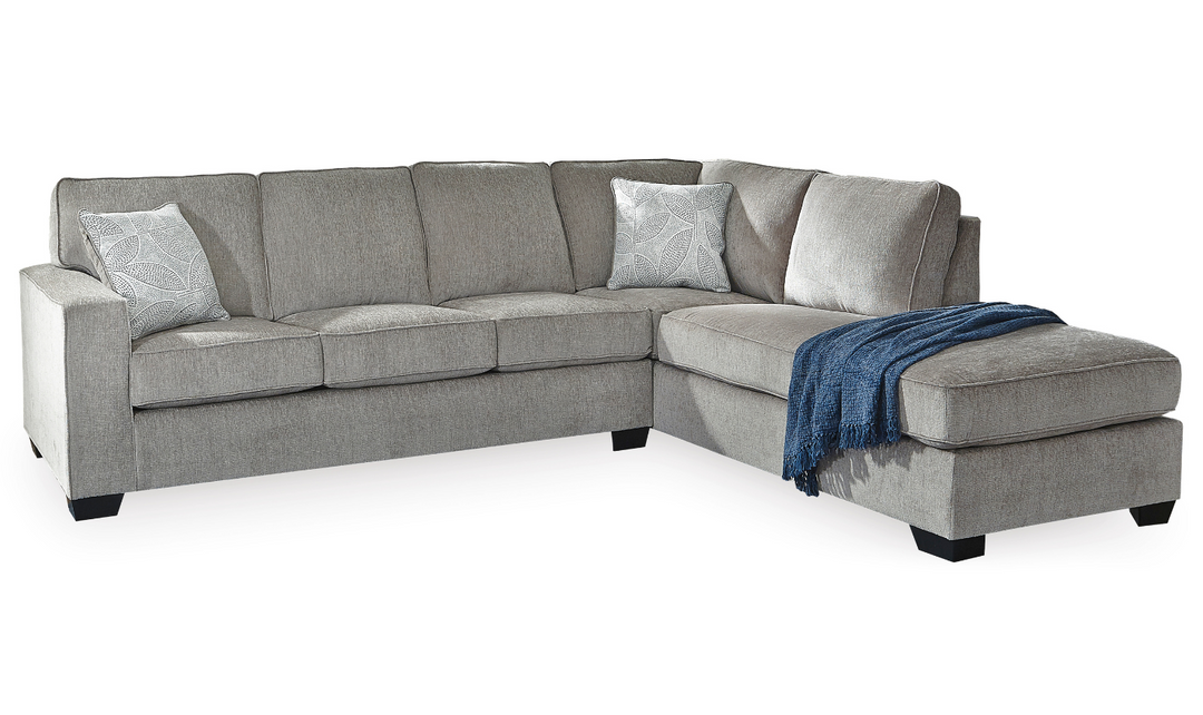 Altari L-shaped Fabric Sectional with Track Arms-Leahyco 