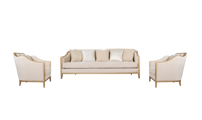 Angelina 3-Seater Sofa with Accent Pillows