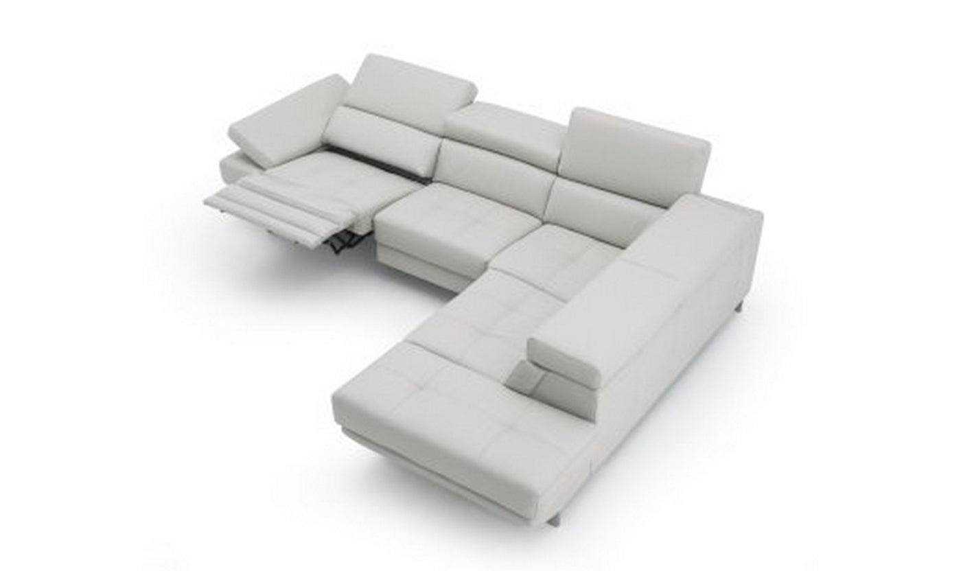 Annalaise Leather 5-Seater Recliner Sectional Sofa