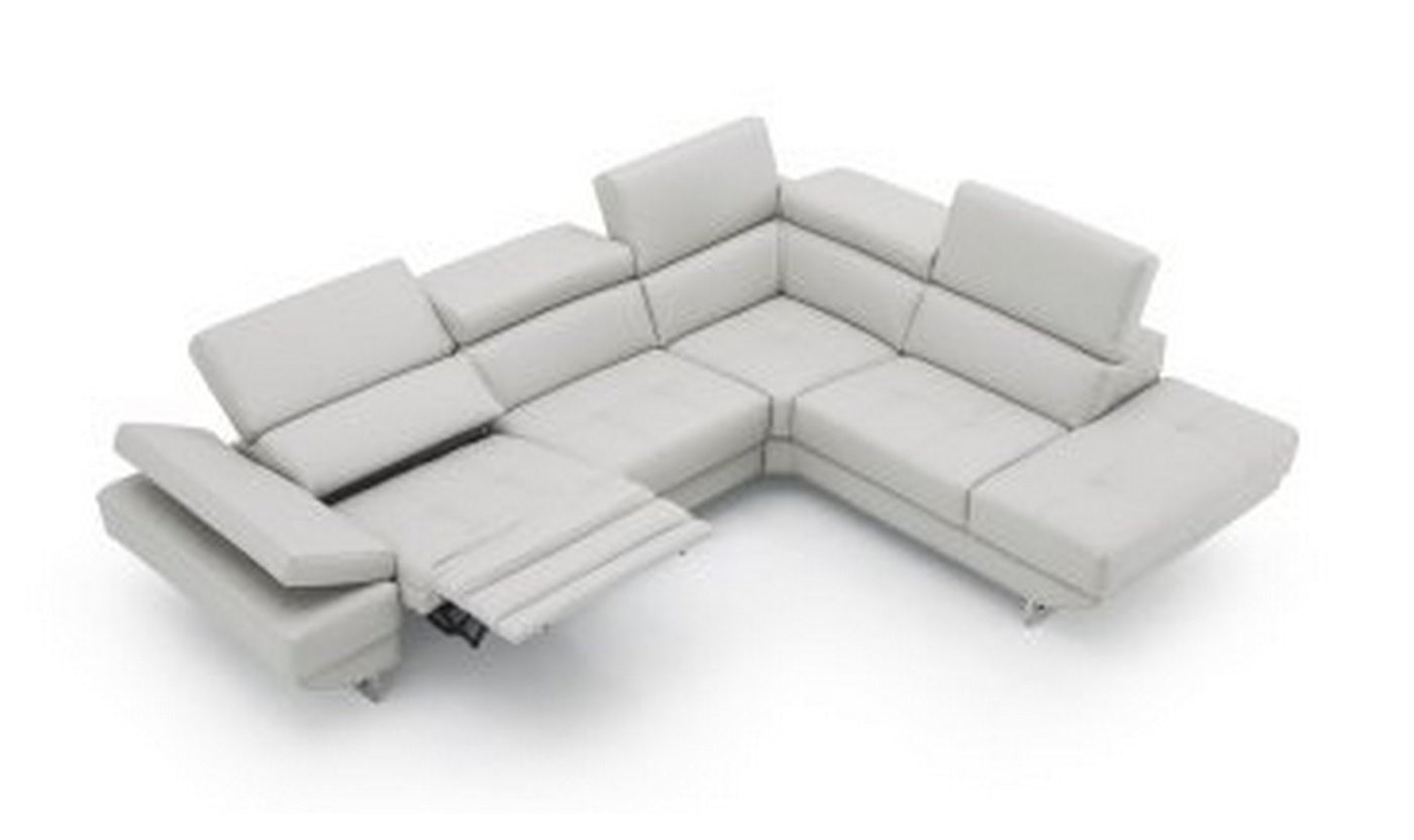 Annalaise Leather 5-Seater Recliner Sectional Sofa