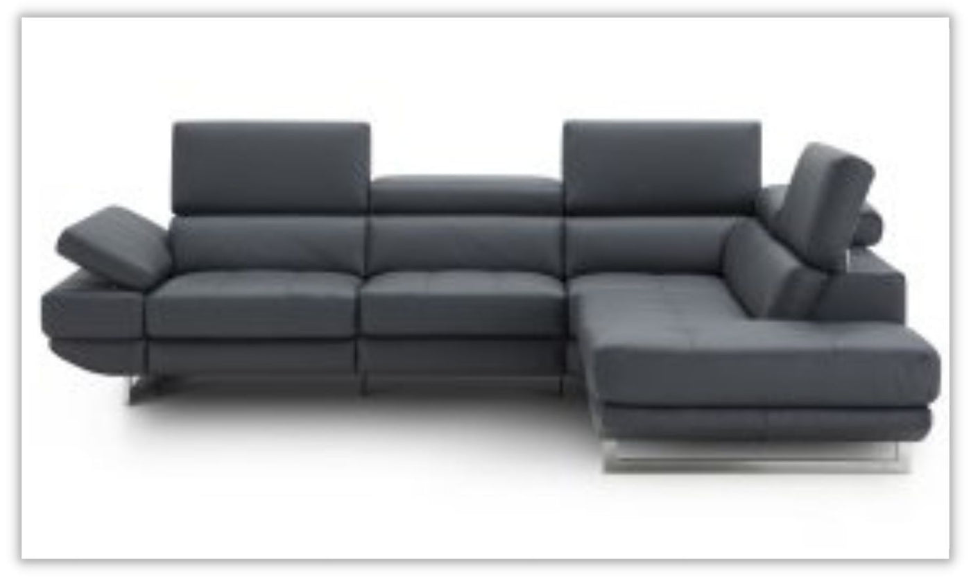 Annalaise Leather 5-Seater Recliner Sectional Sofa