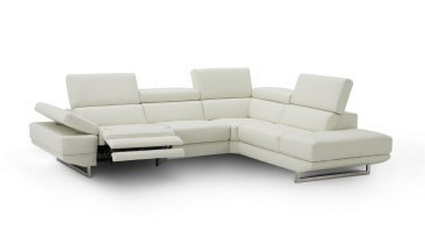 Annalaise Leather 5-Seater Recliner Sectional Sofa