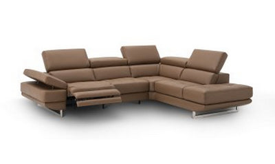 Annalaise Leather 5-Seater Recliner Sectional Sofa