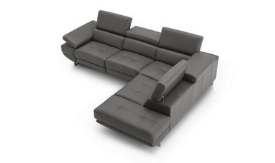 Annalaise Leather 5-Seater Recliner Sectional Sofa