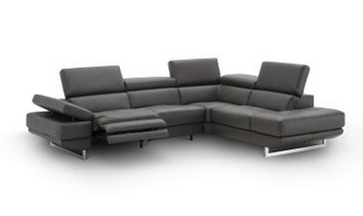 Annalaise Leather 5-Seater Recliner Sectional Sofa