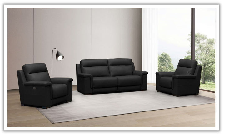 Gio Italia Palermo Power Recliner Sofa With USB Port in Black