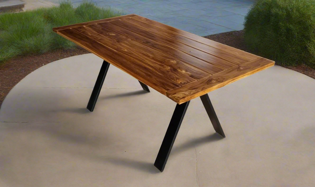 HTD Artemis Patio Dining Table in Natural Teak