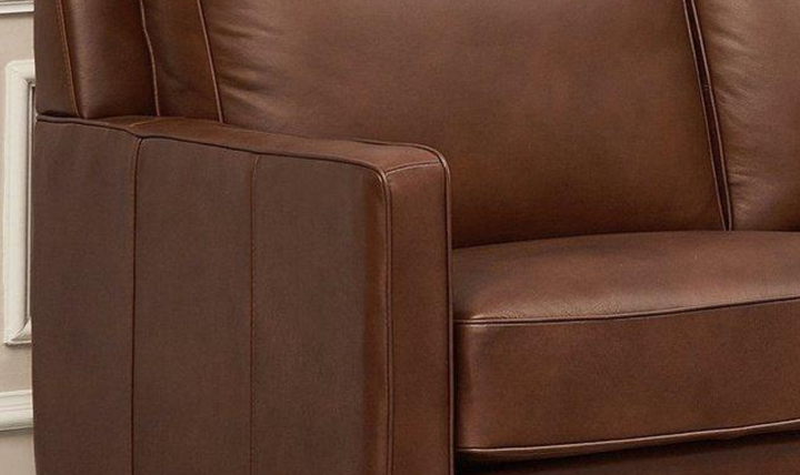 Ashby 3-Seater Leather Sofa In Pecan Brown-Leahyco