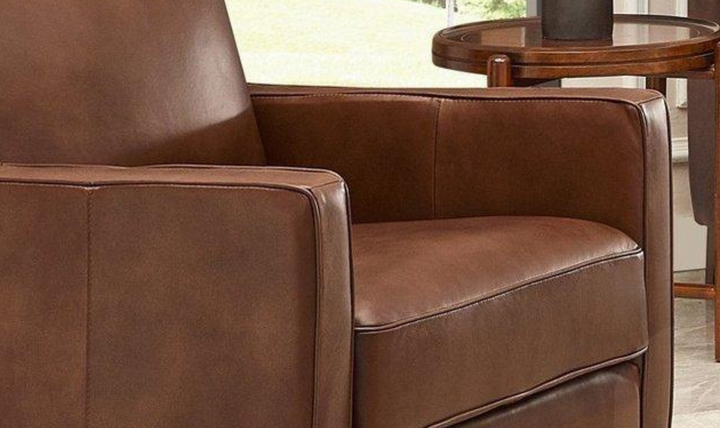 Ashby Leather Chair In Pecan Brown-Leahyco