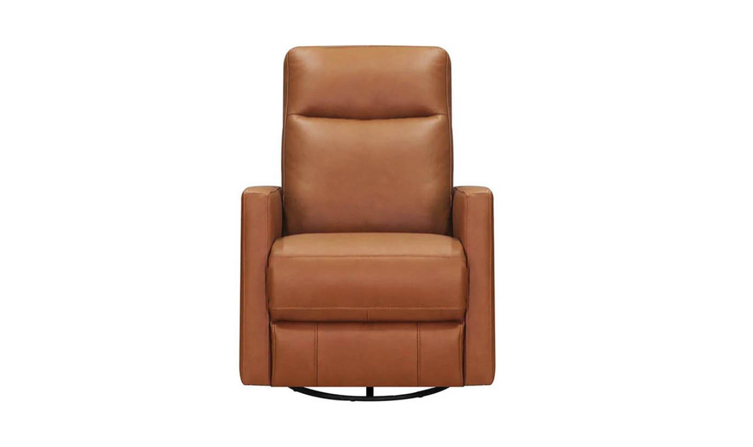 Ashby Manual Swivel Rocker Leather Recliner Chair