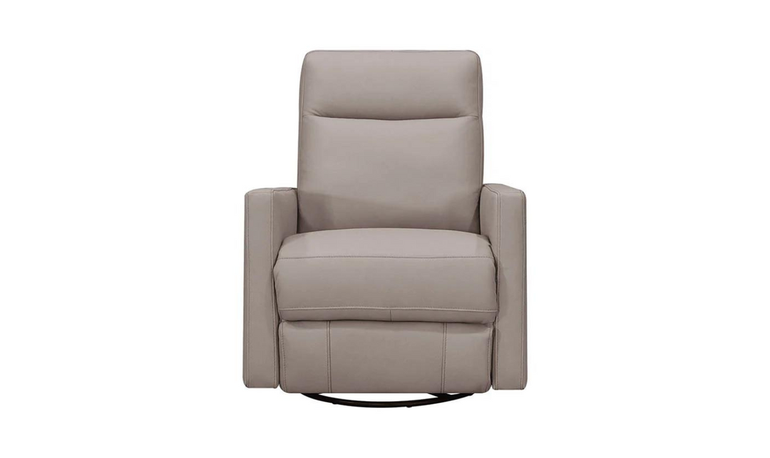 Ashby Manual Swivel Rocker Leather Recliner Chair