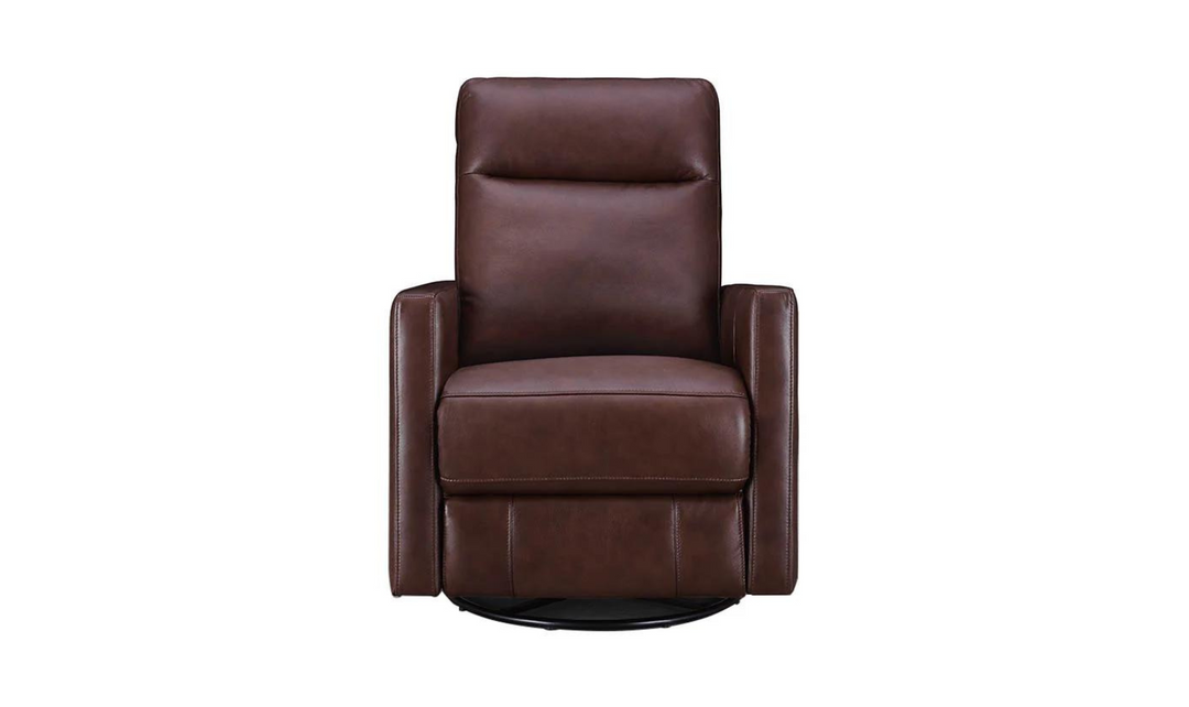 Ashby Manual Swivel Rocker Leather Recliner Chair