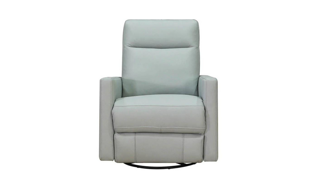 Ashby Manual Swivel Rocker Leather Recliner Chair