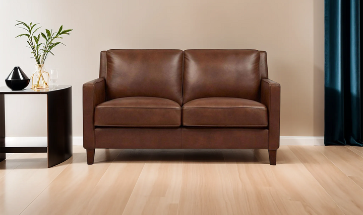 Ashby 2-Seater Loveseat In Pecan Brown-Leahyco