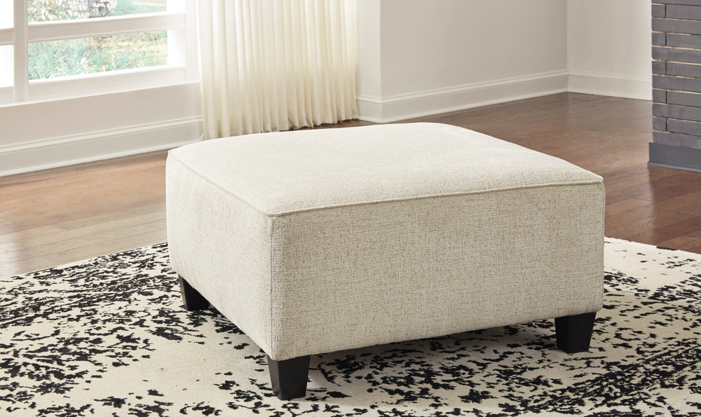 Ashley  Abinger Fabric Oversized Accent Ottoman-Leahyco